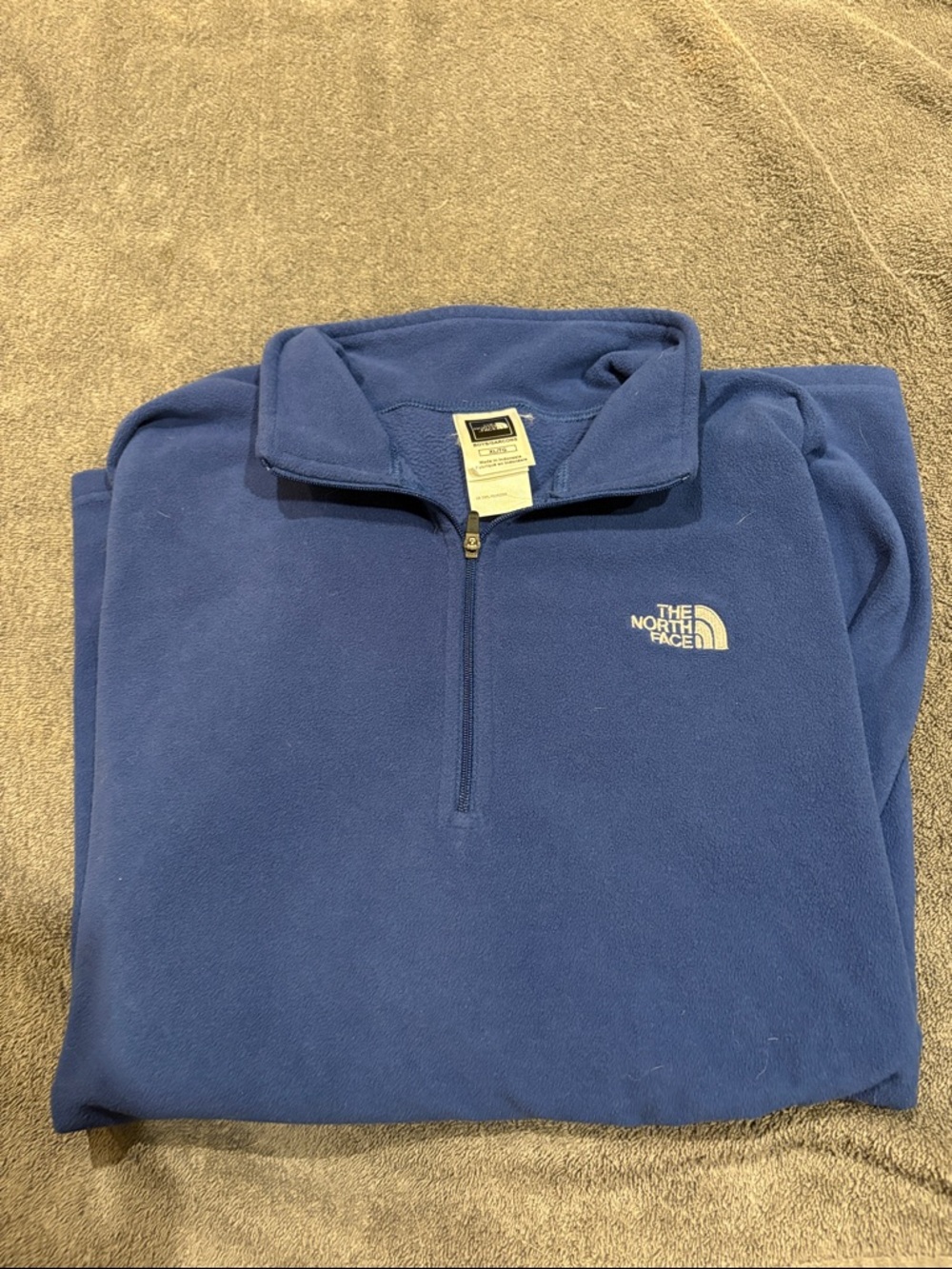 The North Face Blue Kids Fleece 1/4 Zip Jacket